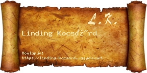 Linding Kocsárd névjegykártya